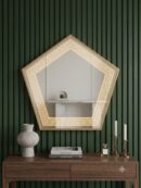 Pentagon Frame LED Mirror